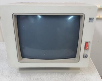 Vintage IBM 3180 15" Adjustable Stand Terminal CRT Monitor