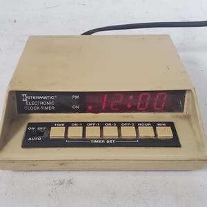 Interruptor temporizador electrónico Intermatic EN1911 vintage