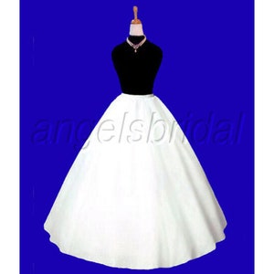 Top Quality Extra Full A-line Hoopless Petticoat Crinoline Bridal Wedding Gown Dress Underskirt Skirt Slip One Size Fits Most 24"-46" Waist
