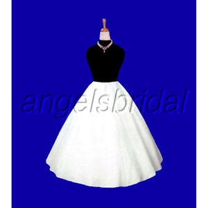 Premium Quality A-line Hoopless Flower Girl Crinoline Petticoat Bridal Wedding Gown Dress Hoopless Underskirt Skirt Slip
