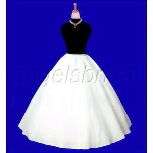 Top Quality Plus Size Super Full A-line Hoopless Petticoat Crinoline Bridal Wedding Gown Underskirt Skirt Slip Fits 4065 XL-5XL Waist image 1