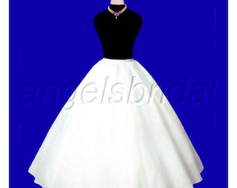 Top Quality Plus Size Super Full A-line Hoopless Petticoat Crinoline Bridal Wedding Gown Underskirt Skirt Slip Fits 40"-65" XL-5XL Waist