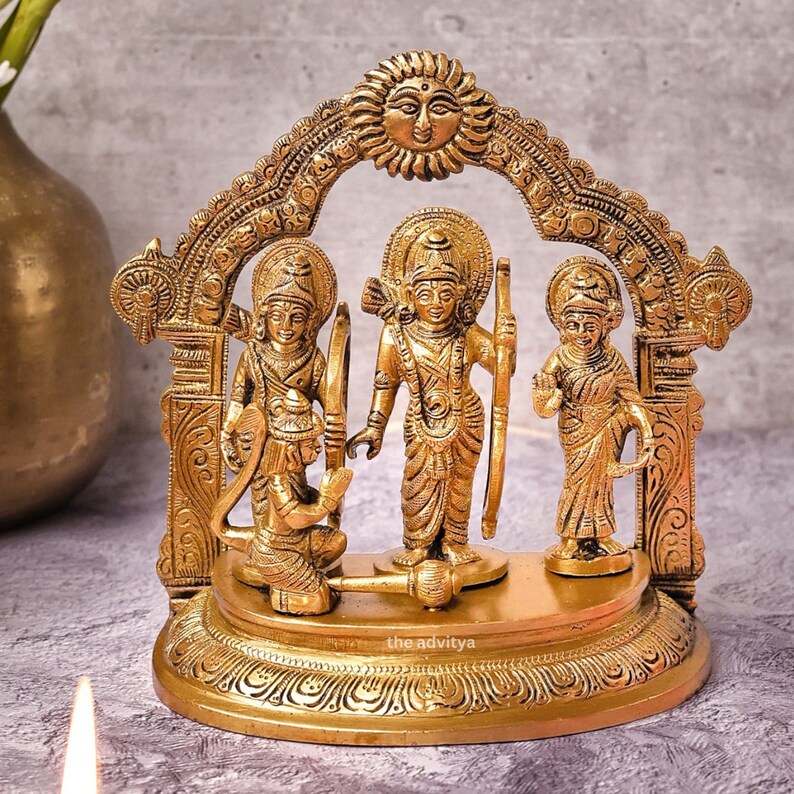 Ram Darbar Brass Statue 7 Inches Indian Brass Art Brass God - Etsy