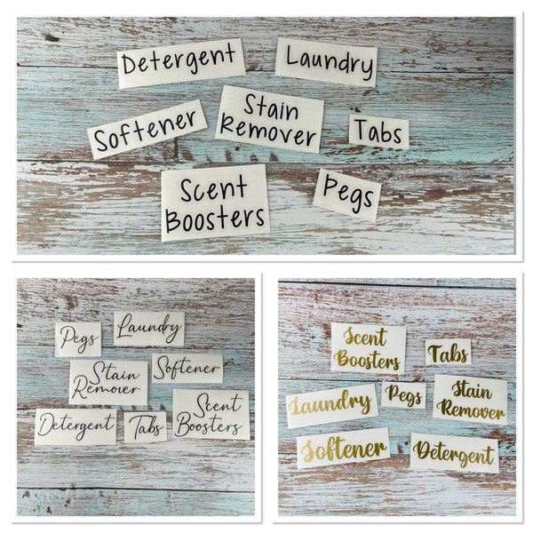 Laundry Bundle Stickers, Vinyl Decal Bundle for Utility Room, Laundry Labels, Laundry Stickers, Mrs Hinch, Washing Room Container Labels