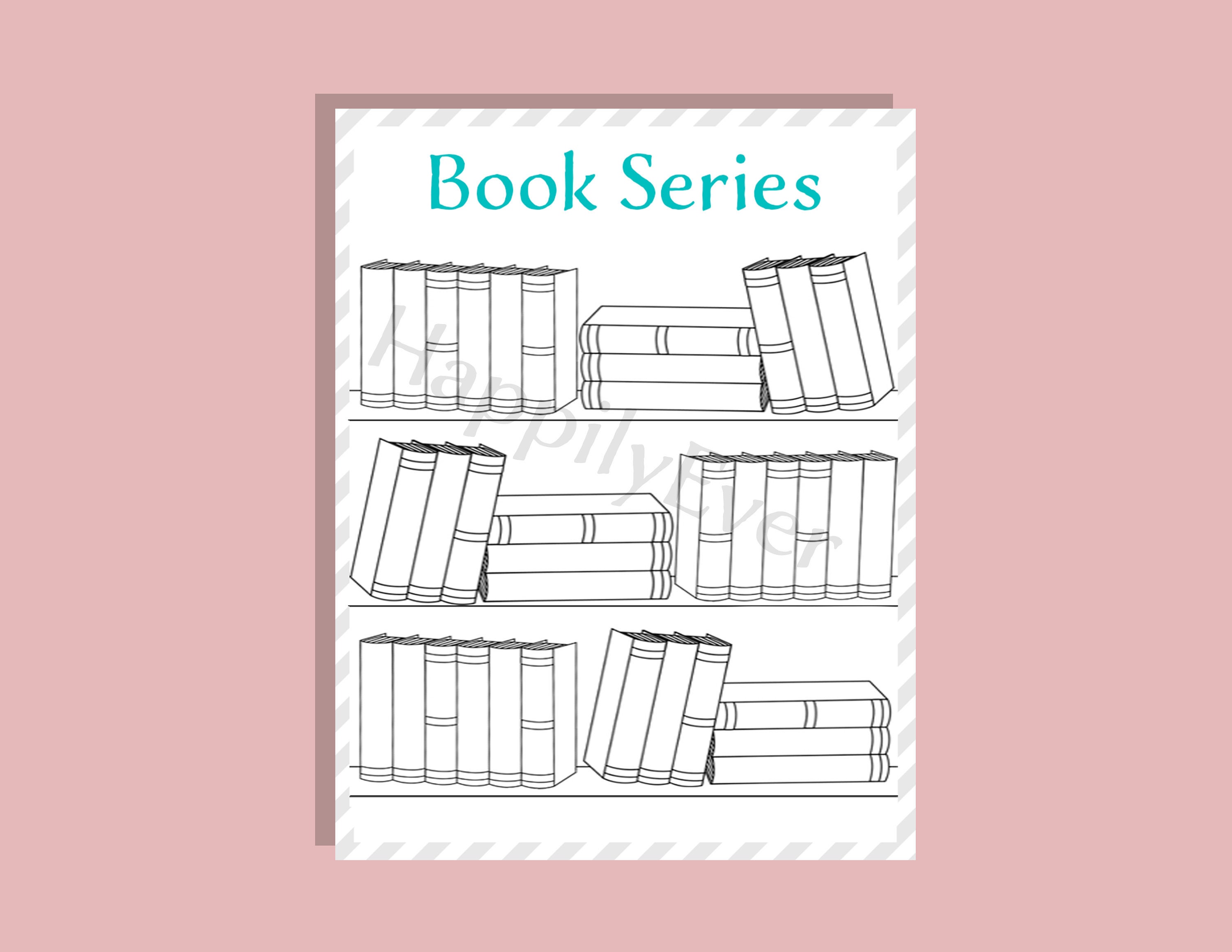 Book Series Tracker Printable | Etsy