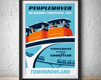 Disneyland Vintage Attraction Poster Necktie