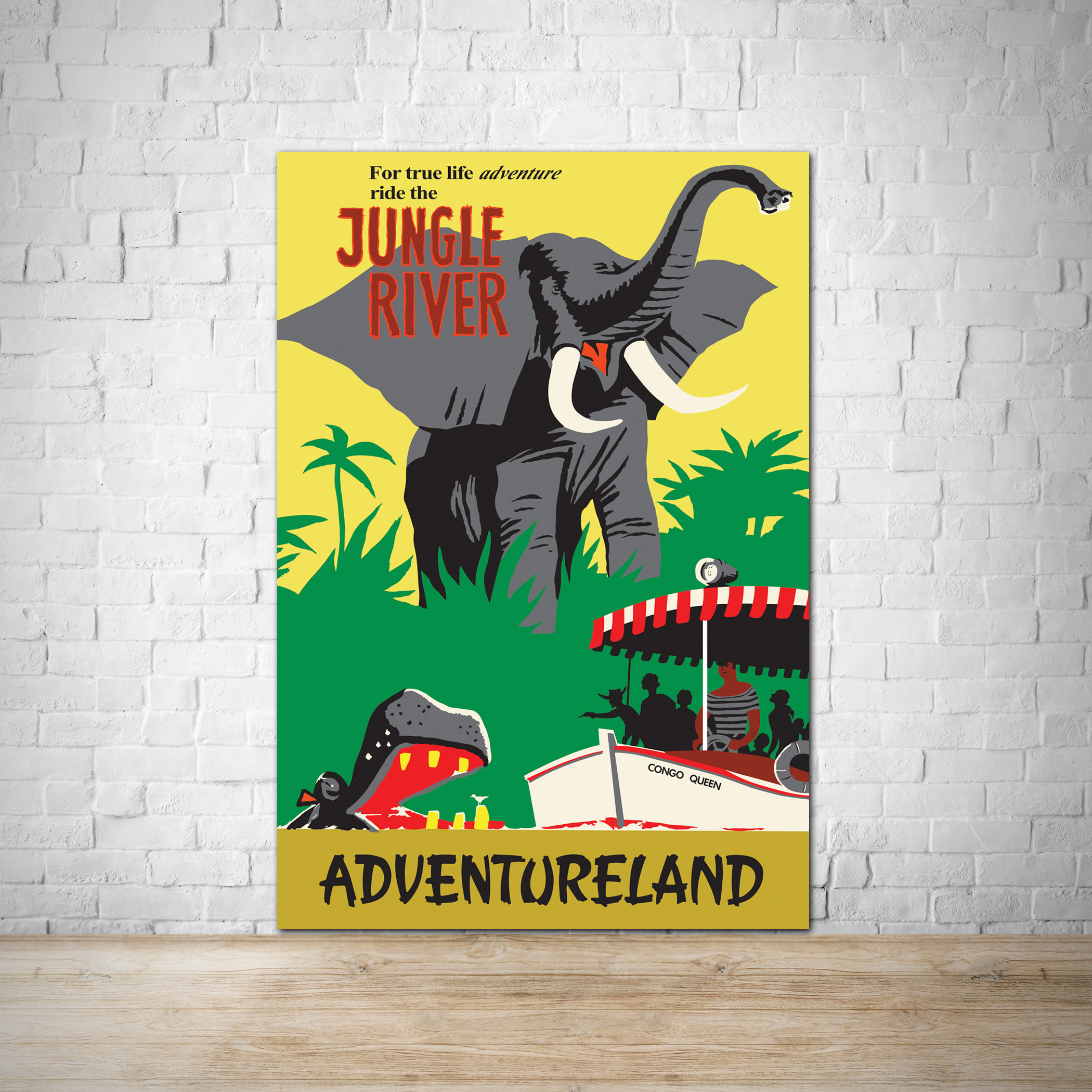 Jungle River Cruise Adventureland Attraction Poster Disneyland - Etsy