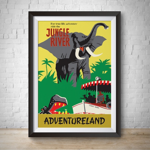 Jungle Cruise Poster Adventureland Poster Vintage Disney - Etsy