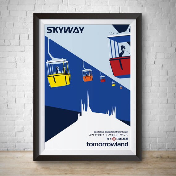 Skyway Tomorrowland Attraction Poster Disneyland Vintage Etsy Skyway Tomorrowland Attraction Poster Disneyland Vintage Etsy