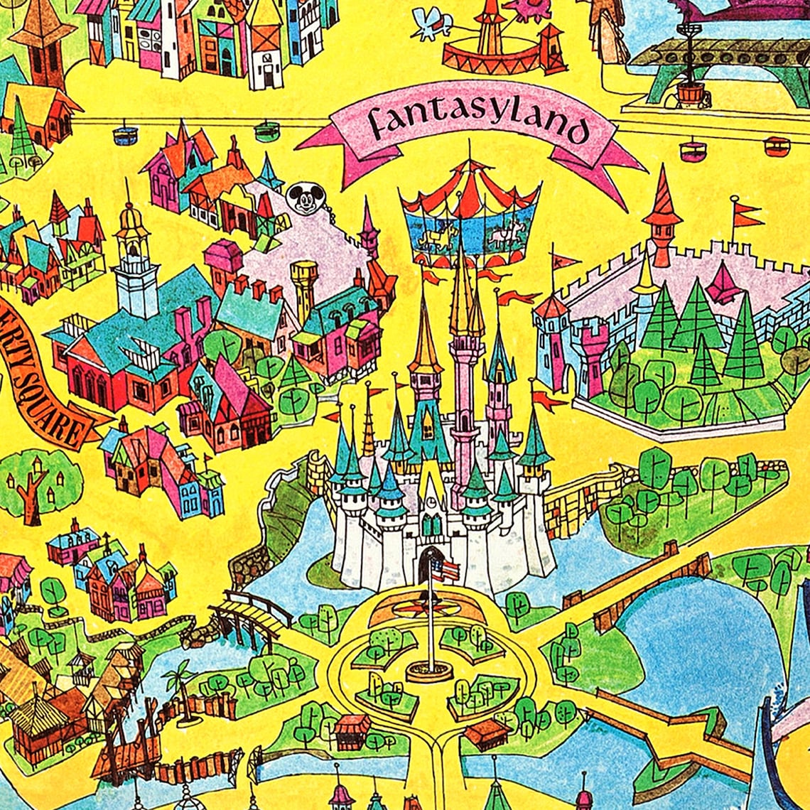 Magic Kingdom Map 1971 Disney World Map Disney Park Map Disney Etsy Il 1140xN.3462654193 Qa7g 