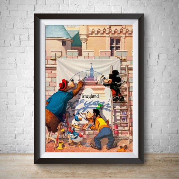 Disney Poster Mark Twain Disneyland Print Disneyland Decor Gift UNFRAMED