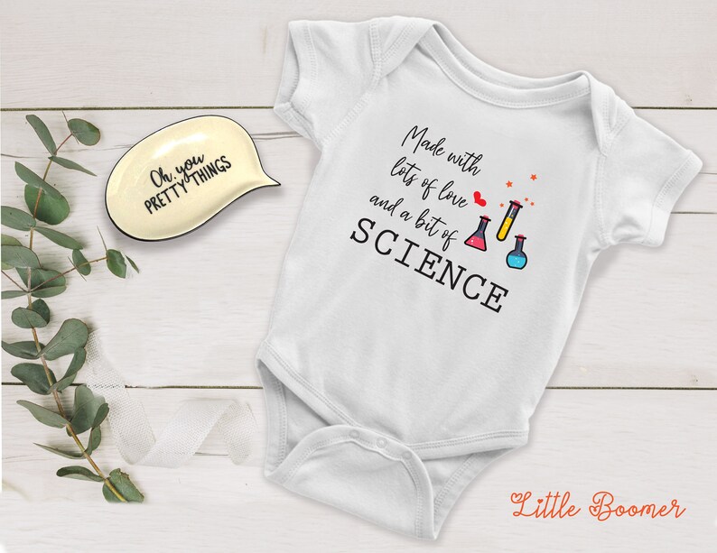 Love And A Bit Of Science Onesies® Funny Onesies® IVF Etsy