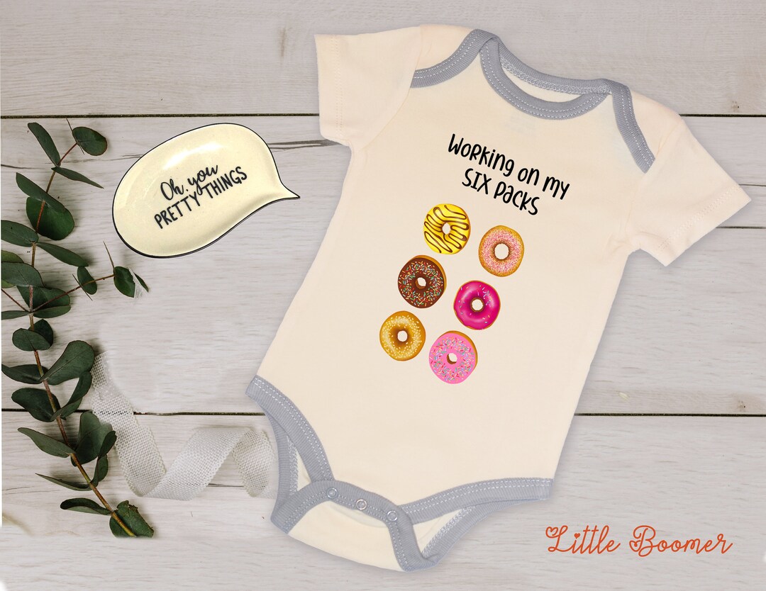 Donut Onesies® Funny Onesies® I'm Working on My 6 Etsy