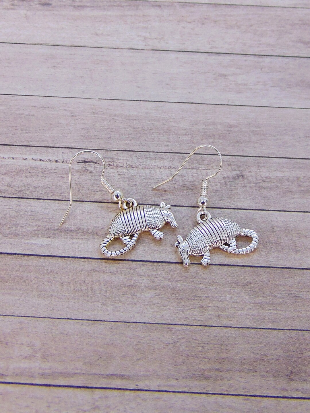 Armadillo Earrings Animal Jewellery Nature Jewelry Pangolin - Etsy
