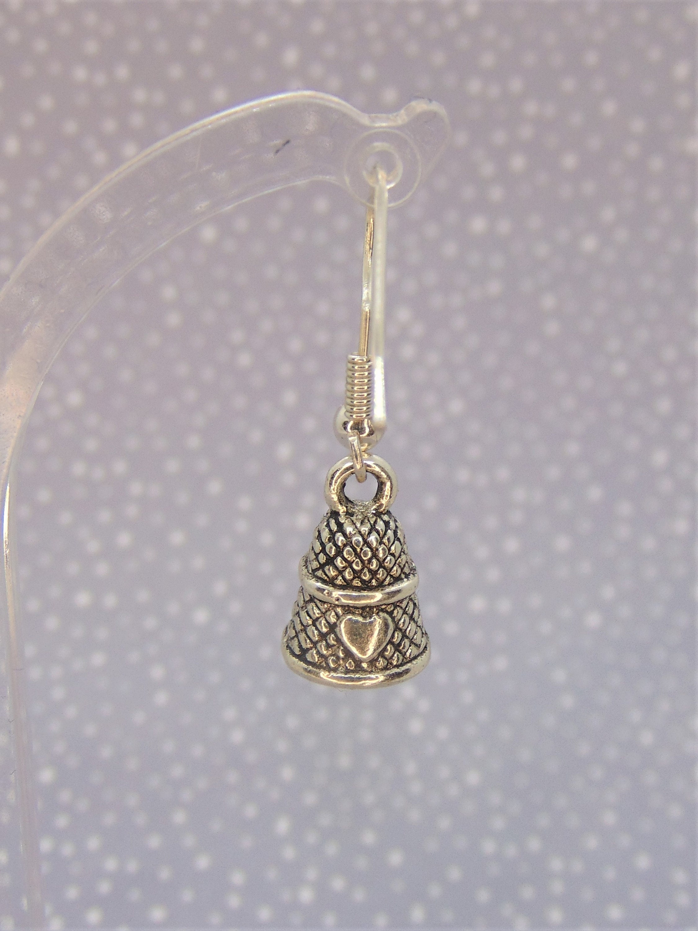 Thimble Earrings Sewing Jewellery Thimble Jewellery Sewing Etsy.de