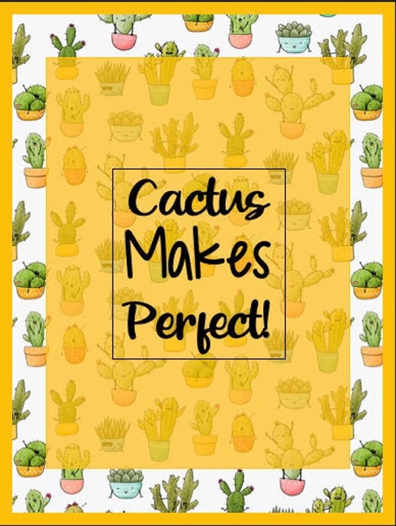 Happy Cactus Classroom Decoration Bundle Etsy
