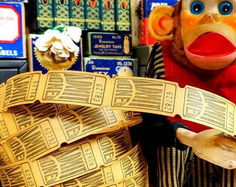 1920s Antique Admission Roll Tickets