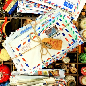 Cubiertas de sobres de cartas vintage