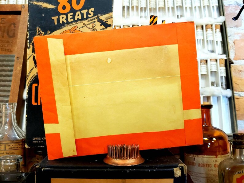 Vintage 1950s Halloween Cardboard Cutouts Halloween Etsy