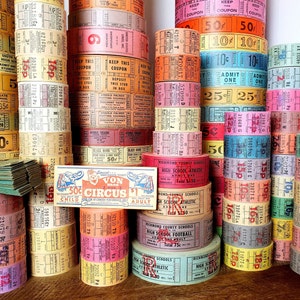 Vintage Ticket Roll - Etsy