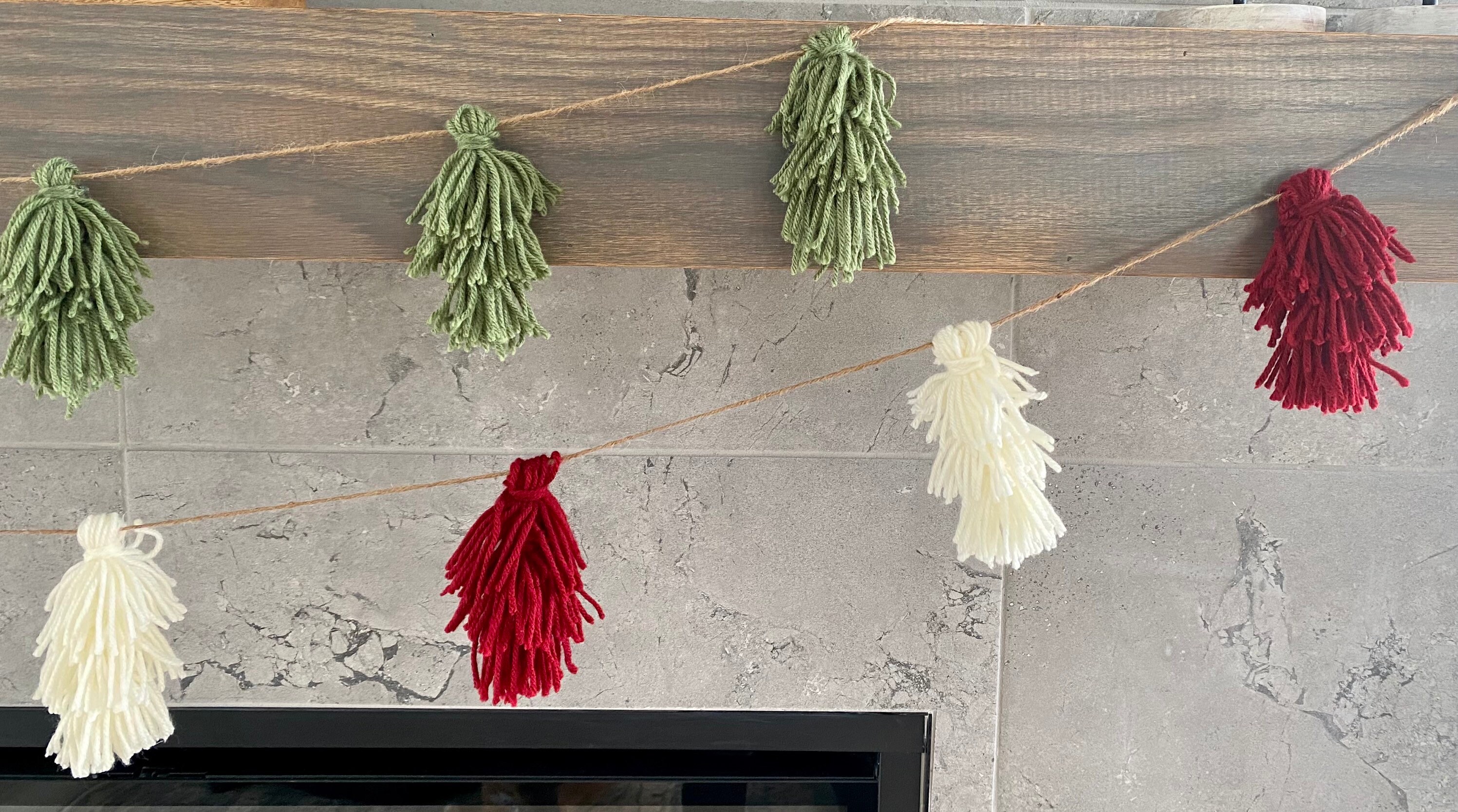 Boho Christmas Tree Garland/ Fireplace Garland/ Garland/ Boho/ Beaded ...