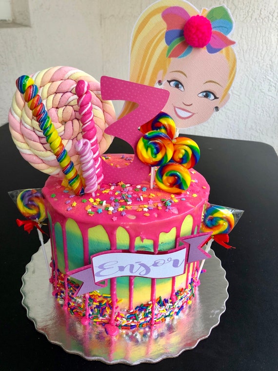 Jojo Siwa Cake Topper Jojo Siwa Birthday Party Jojo Siwa Etsy