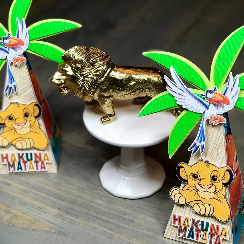 Lion King Party Favors New Lion King Pyramid Boxes Lion King Etsy