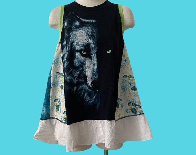 Featured listing image: Sweet Romantic Girly Big Bad Wolf Tank Tunic Medium