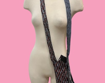Crossbody Upcycled Tie Phone Purse Made of Silk Ties