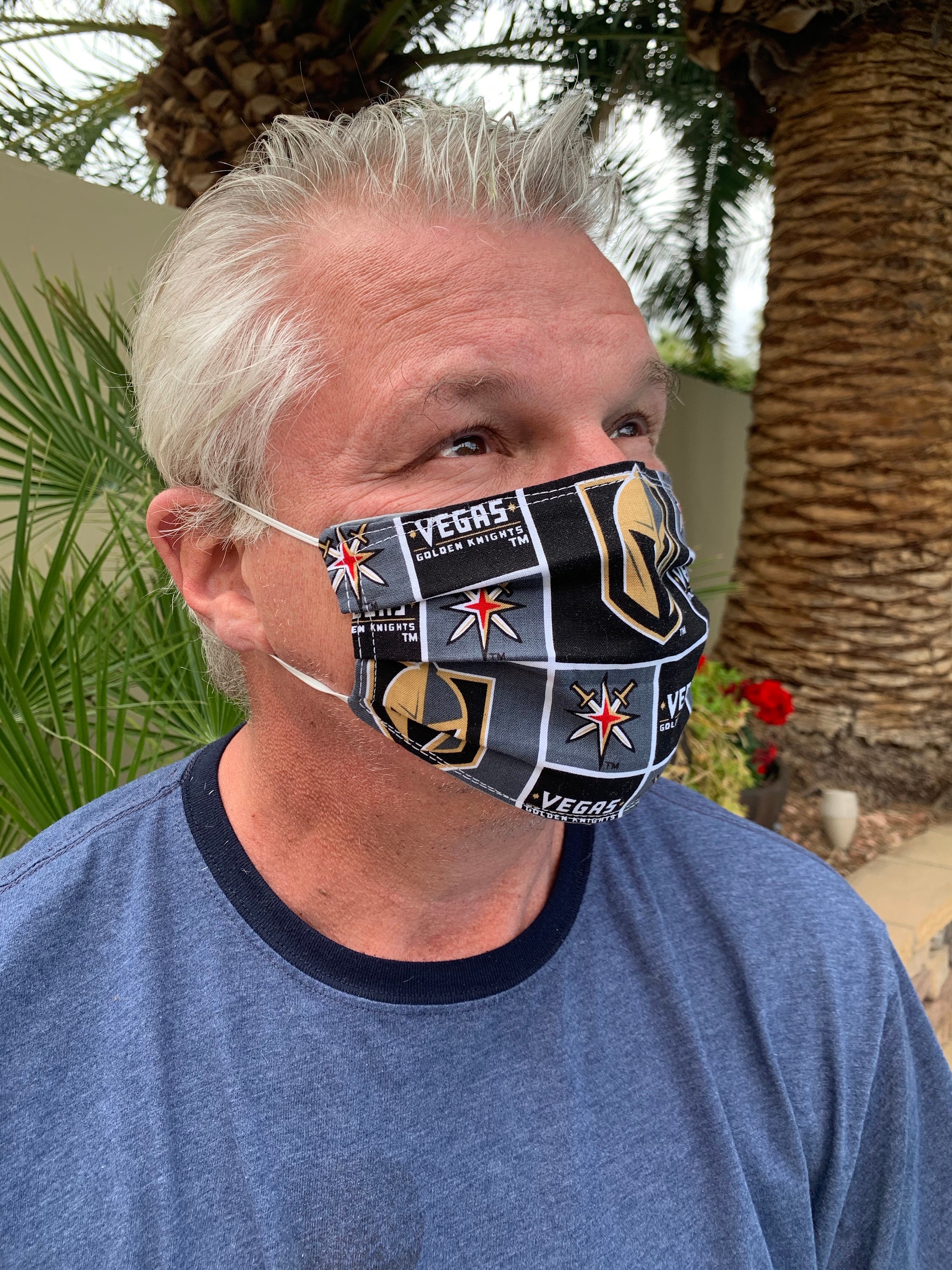 VGK Masks and MORE Patterns  High Thread Count Cotton Face Masks w/ m…