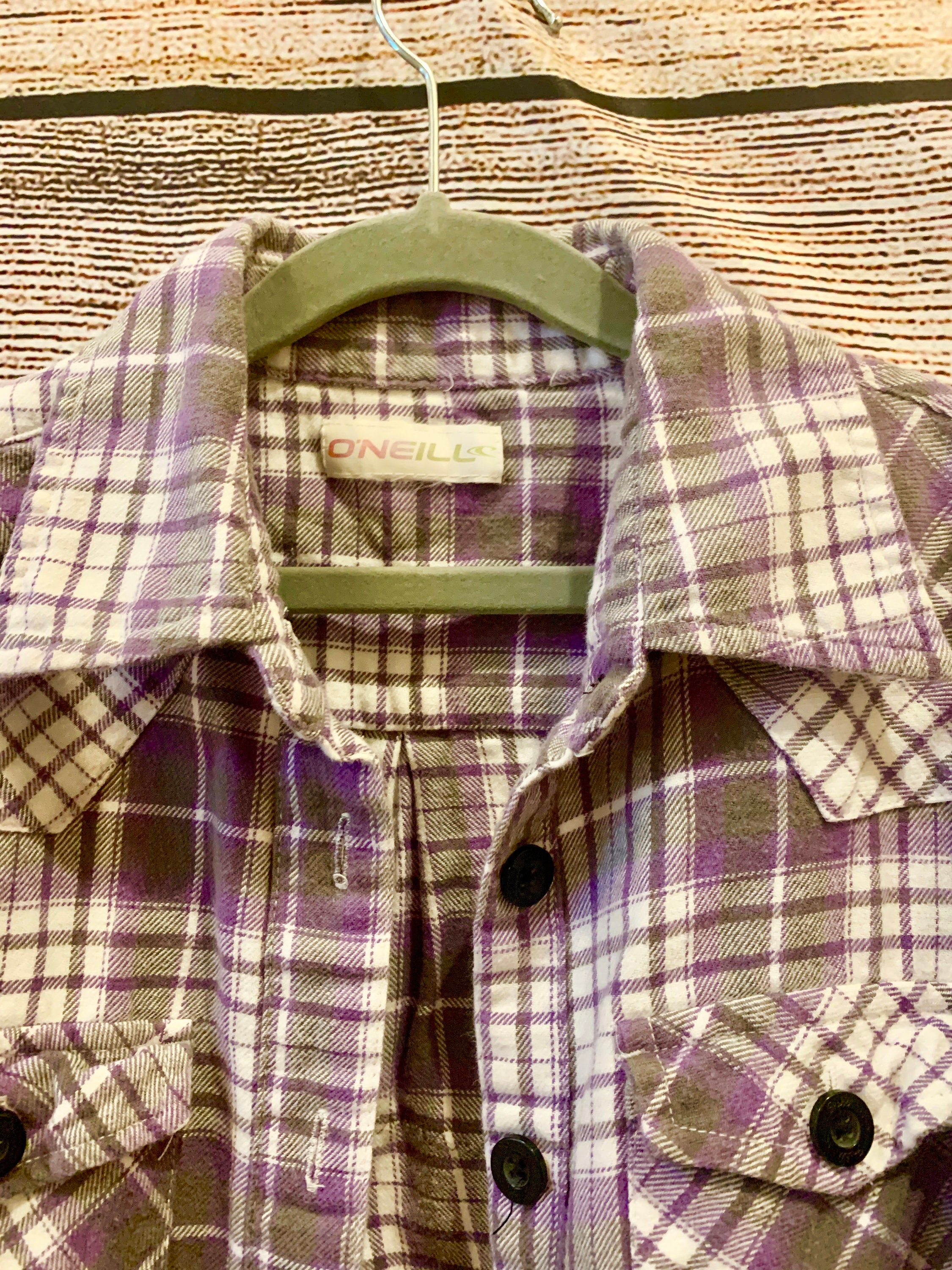 Eco Wear Lavender Flannel Slinky Patch Up-cycled Shirt with | Etsy