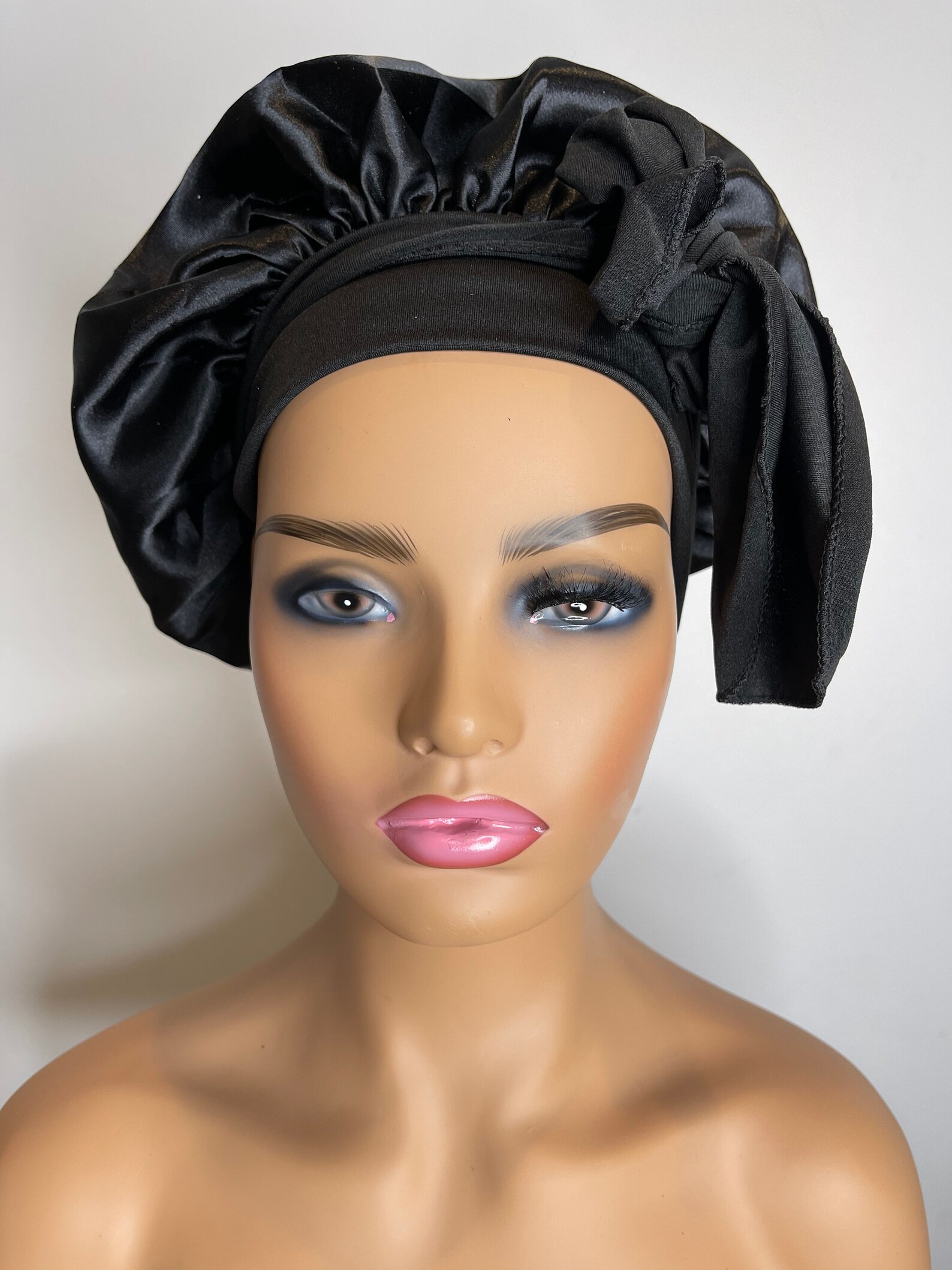 Satin Tie With Wide Stretch Ties Single Lined Black Etsy