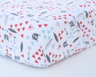 Infant Crib Sheet | Toddler Bed Sheet | Fitted Crib Sheet | Cotton Flannel Baby Crib Sheet | Modern Nursery | Gender Neutral Decor