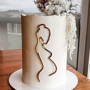 Topper Mummy to Be | topper na tort na baby shower | znak z przodu tortu | sylwetka toppera na tort | topper na tort dla dziecka