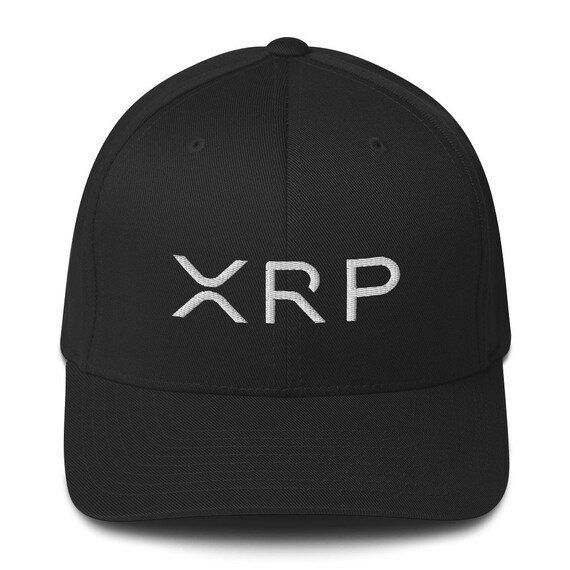 XRP Crypto Blockchain Ripple Cryptocurrency Flex-Fit Hat Structured Twill Cap XRP Crypto Blockchain Ripple Cryptocurrency Flex-Fit Hat Structured Twill Cap