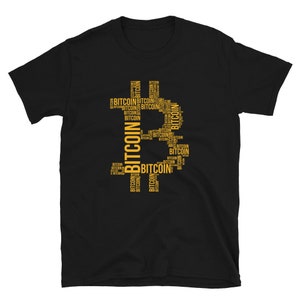 Bitcoin Cryptocurrency Bitcoin Typography Tee BTC Crypto Short-Sleeve Unisex T-Shirt