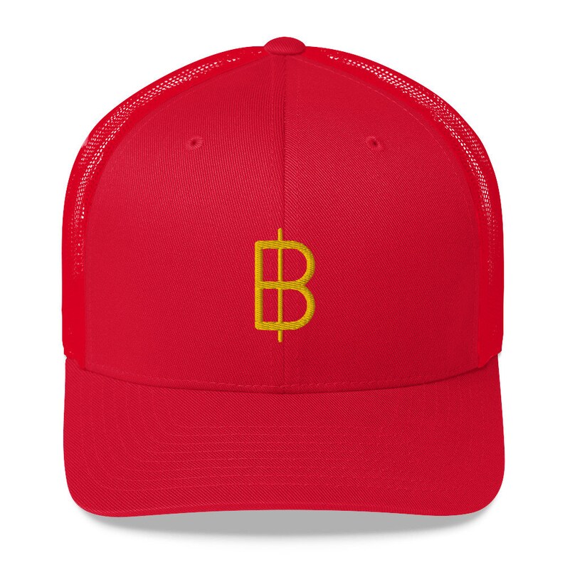 VANNS PRODUCTS LLC Embroidered BTC Crypto Bitcoin Cryptocurrency Bit Coin Hat Mesh Back Trucker Cap