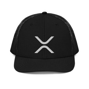 XRP Ripple Cryptocurrency Crypto Classic Embroidered Hat Mesh Back Trucker Cap