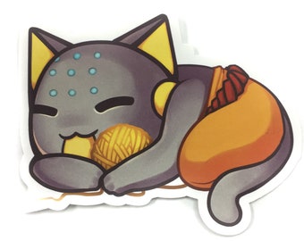 Zenyatta Cat Sticker (Various Sizes)