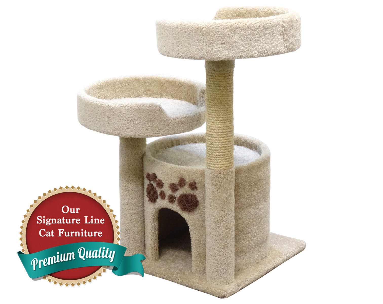Cat Tree House Condo Cat's Choice 34 Inch Condo Triplex Etsy