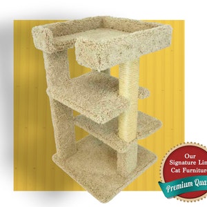 Cat tree perch, Cat's Choice 32 inch Tri Level Cat Tree, cats love this cat tree, cat furniture, great gift, cat carpet bed tree 7712000757