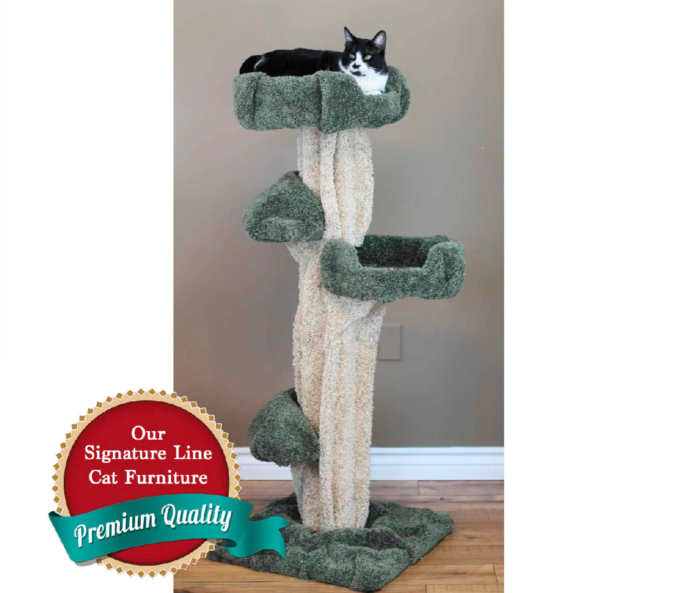Realistic Cat Tree Cat's Choice 49 Inch Sculptured Cat Etsy