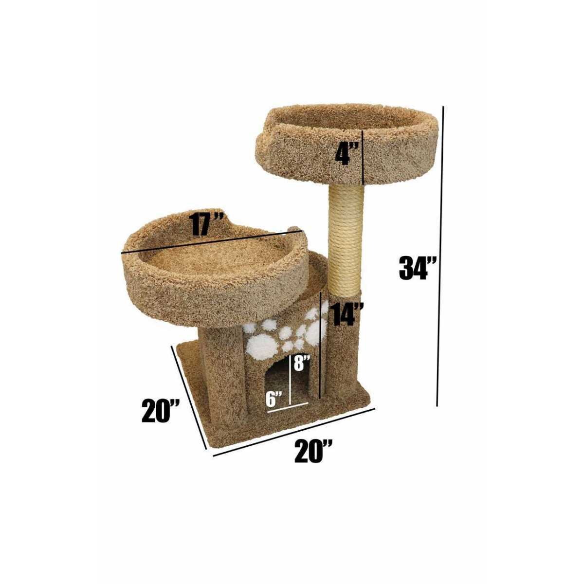 Cat Tree House Condo Cat's Choice 34 Inch Condo Triplex Etsy