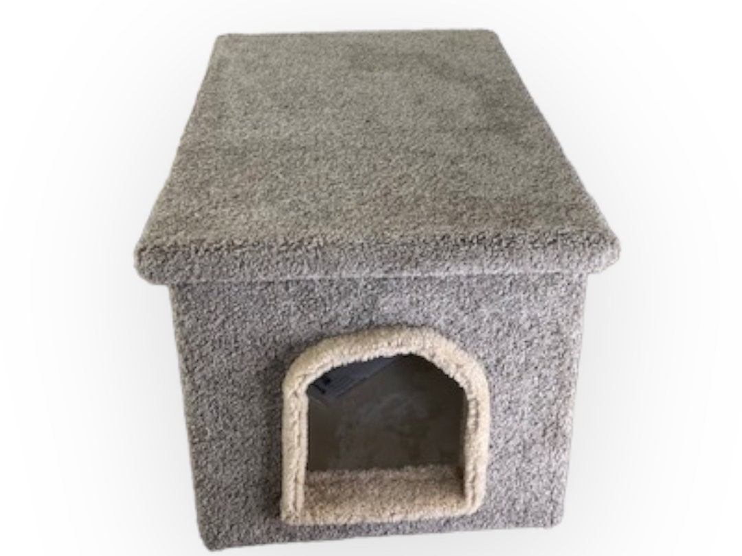 Carpeted Litter Box Enclosure Litterbox Concealer Litter Etsy