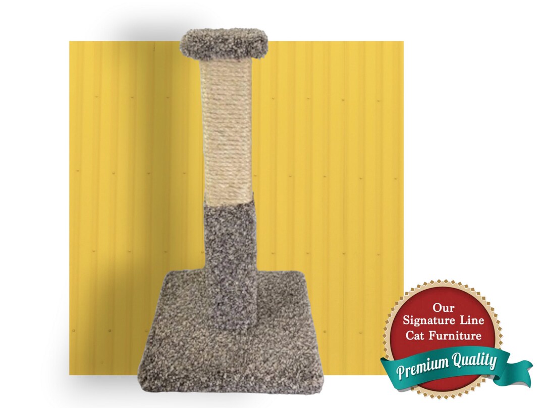 Cat's Choice 30 Inch All Wood Scratching Post, Sisal Cat Scratch Pole, Sisal Rope Post for Cats