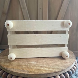 Beautiful Rustic Sunflower Handmade Wood Crate Riser, Great for Coffee ...