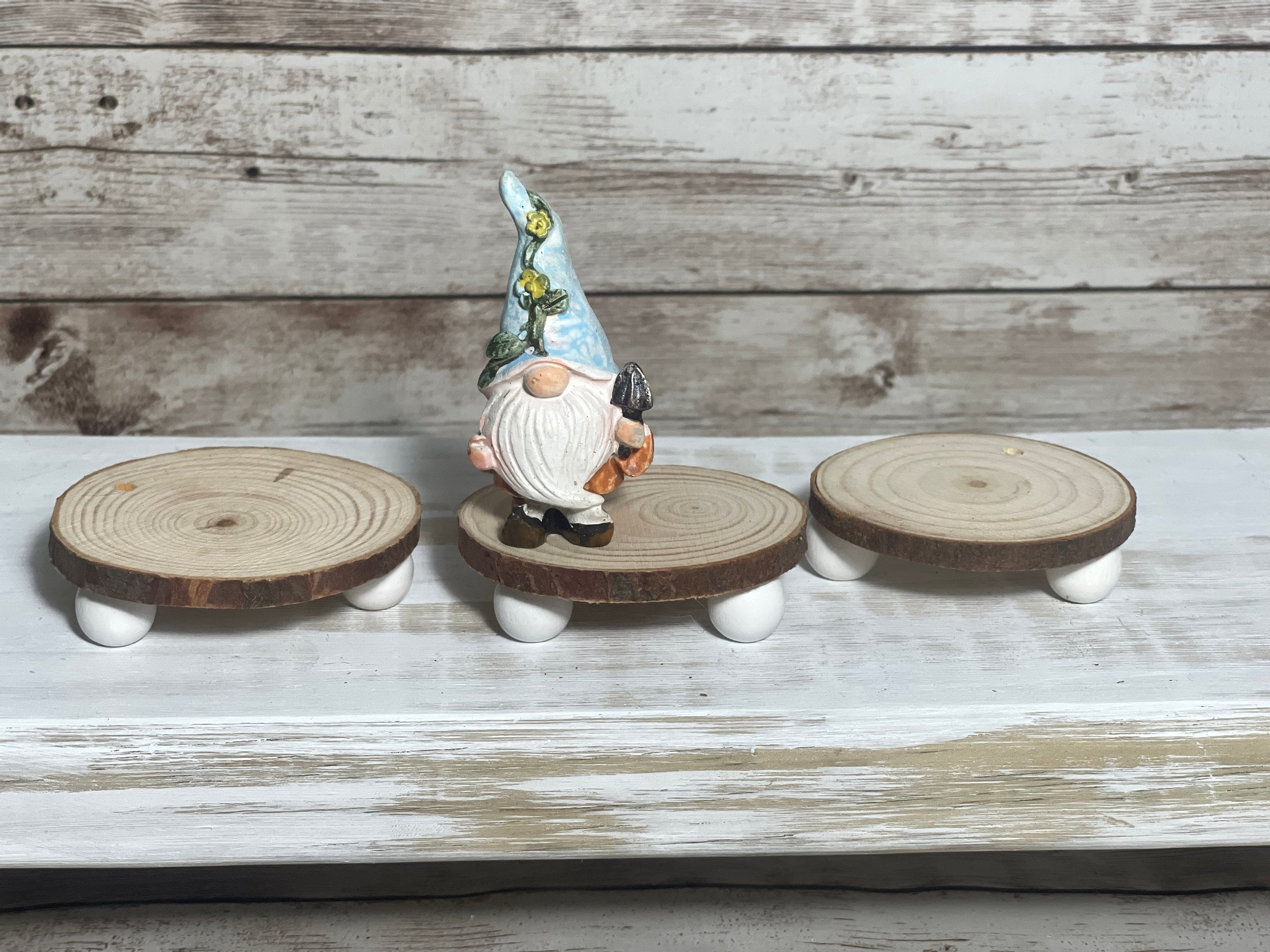 Set of 3 Micro Mini Wood Cut Risers For. Miniature Decor | Tier Tray ...