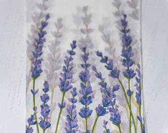 Lavender  Purple Set of 2, Guest Napkins for Decoupage and Crafting