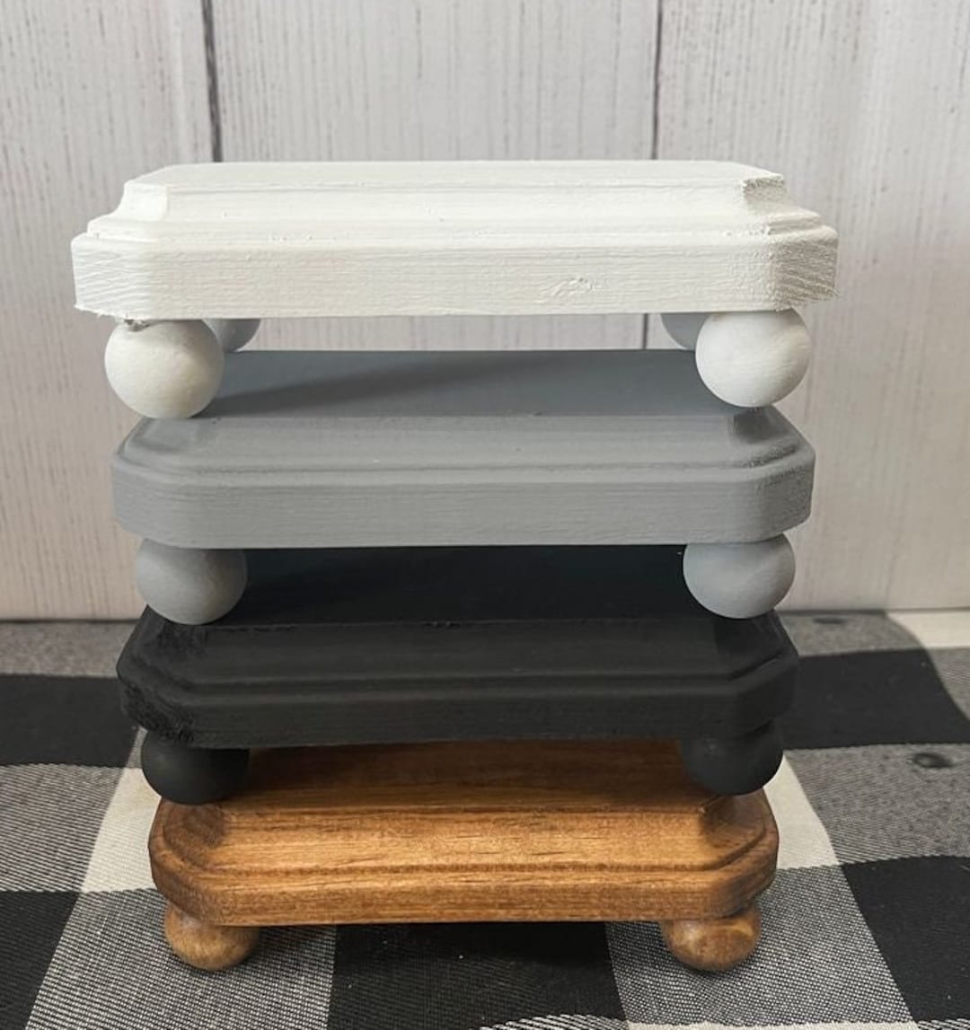 Farmhouse Mini Rectangular Wooden Riser 5