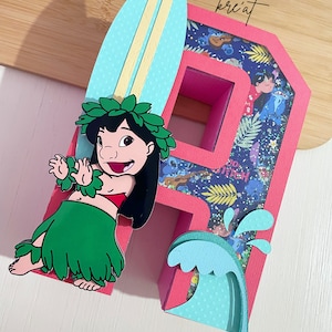 Lilo & Stitch Custom Party Lilo and Stitch 3D Letter or Number Lilo and Stitch Birthday